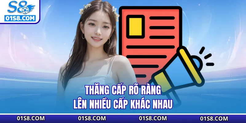 Thăng cấp rõ ràng lên nhiều cấp khác nhau